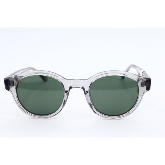 New Prodesign Denmark Cut 3 S 6525 Round Clear Sunglasses Green Lenses 48mm main image 5